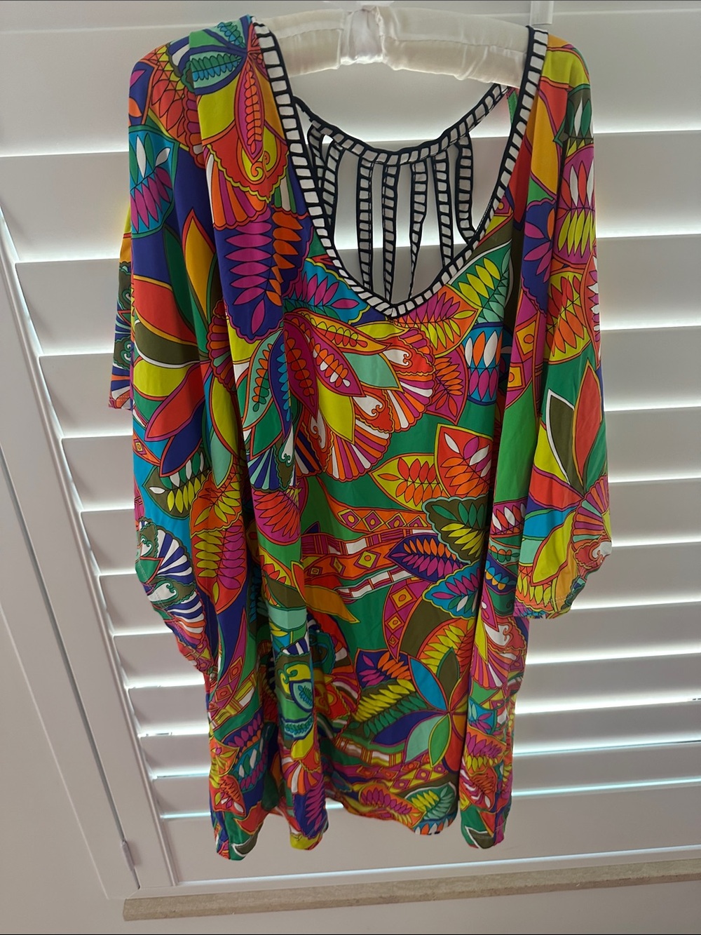 Women’s Multicolor Printed Swim Cover-Up Dress